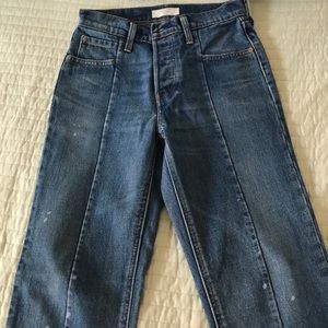 Levi’s straight leg high waisted jeans